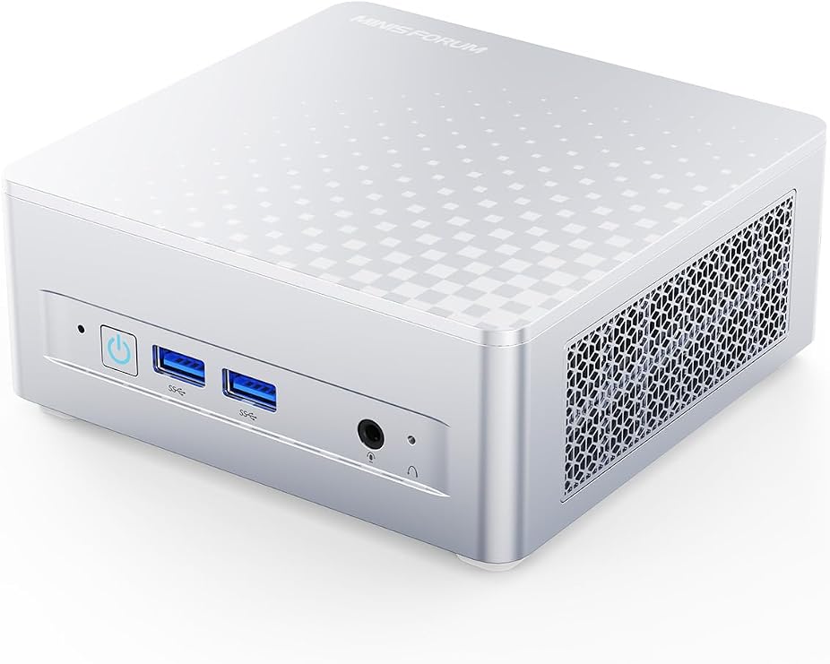 MINISFORUM M1 Plus Mini PC Intel Core i5-12600H(12C/16T, Up to 4.5GHz), 16GB DDR5 512GB SSD Desktop Computer, USB4/HDMI/DP Triple Output, 2x2.5G LAN, 4xUSB Port, WiFi6E, BT5.2, Intel Iris Xe Graphics