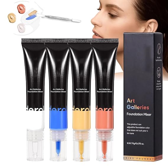 Foundation Mixing Pigment Blue Improves Uneven Skin Tone Pigment Blends Easily With Foundations Color Corrector Warm To Cold Smooth And Light Texture Foundation Shade Adjuster Natural Finish