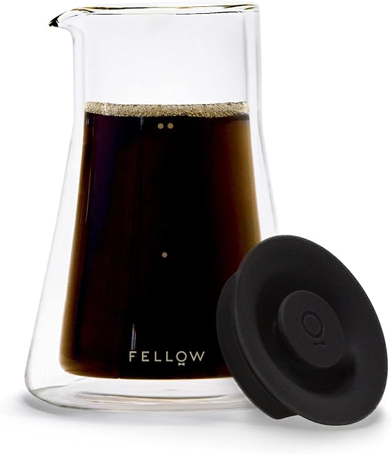 Fellow Stagg Double Wall Pour Over Glass Coffee Carafe, 20 Ounce