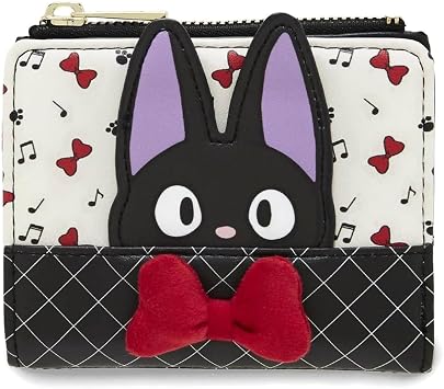 Hot Topic Studio Ghibli Kiki's Delivery Service Jiji Sakura Mini Flap Wallet LAVENDER NONE