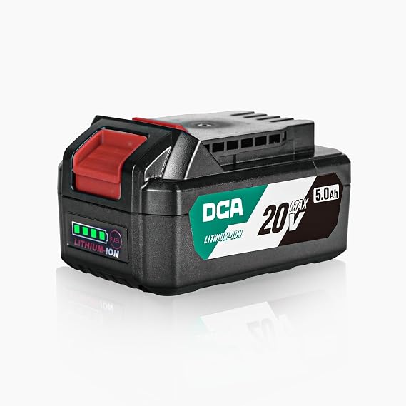 DCA 20V MAX Lithium-Ion Battery, 5.0Ah High Capacity Battery Pack Compactible 20V Cordless Power Tool, 1.4lbs (FFBL2050)