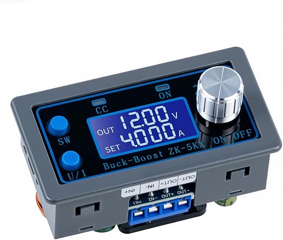 Hosyond DC DC Buck Boost Power Converter CC CV 0.6-36V 5A 5V 6V 12V 24V Power Module Adjustable Voltage Regulated Laboratory Power Supply