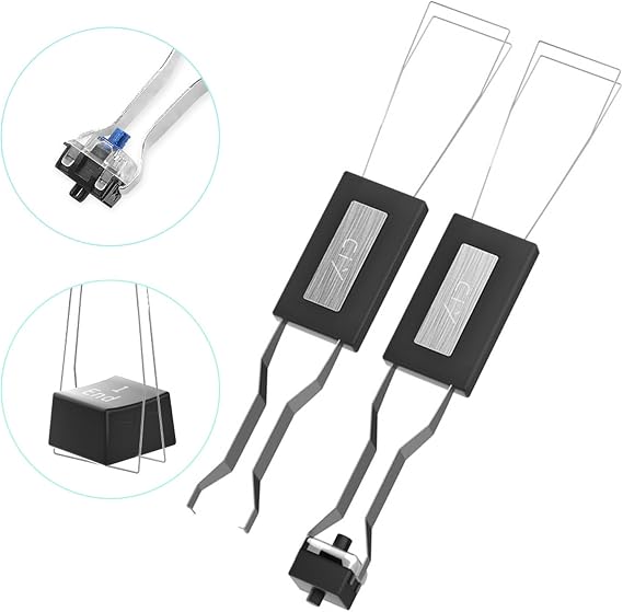 SHTCUS 2 Pack Stainless Steel Keycap Switch Pullers, Mechanical Keyboard Keycap Remover