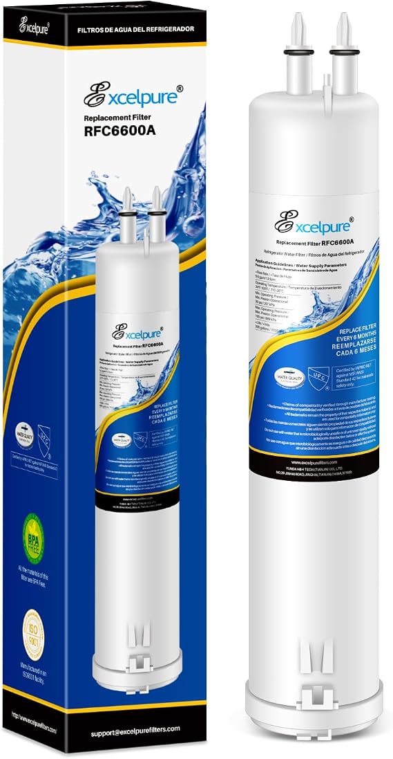 EXCELPURE EDR3RXD1 Compatible with Everydrop Filter 3, 4396841, 4396710, Kenmore 46-9083, 46-9030, 9030, 9083, KAD3RXD1, WHR3RXD1 Refrigerator Water Filter, 1PACK