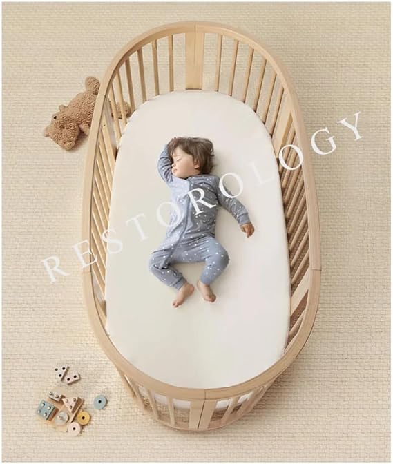 Restorology Stokke Sleepi BED Mattress - Extra Thick Foam, Made to perfectly fit the Stokke Sleepi BED V3 - Removable Washable Zip Cover (Size : 122 x 70 x 10 cm) Madi In UK