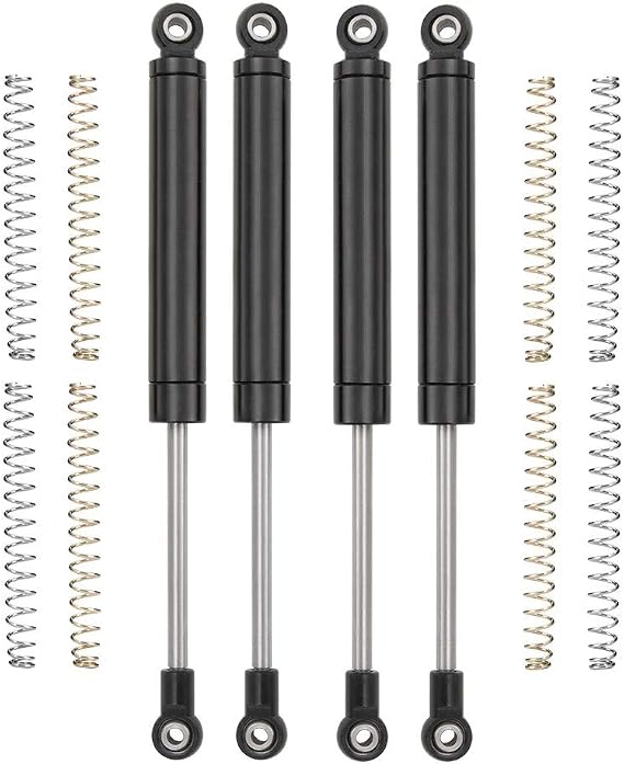 RCLIONS 120mm RC Shock Absorber Damper Internal Spring for 1/10 Crawler Car | 1Set/4PCS,TRX4 SCX10 II III D90 Redcat Gen7 Gen8 Upgrade Parts