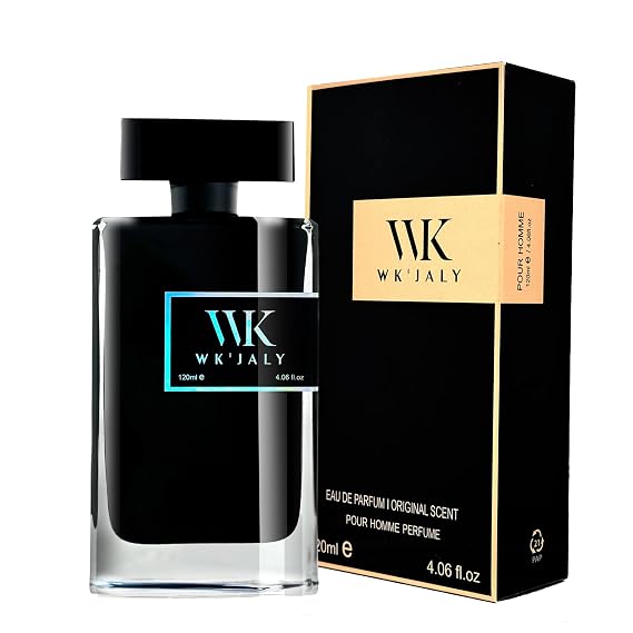 WK JALY Eau De Parfum For Men, With Notes of Bergamot, Woody, Rosemary, Men's Cologne Perfume, Long Lasting Scent, 4 oz