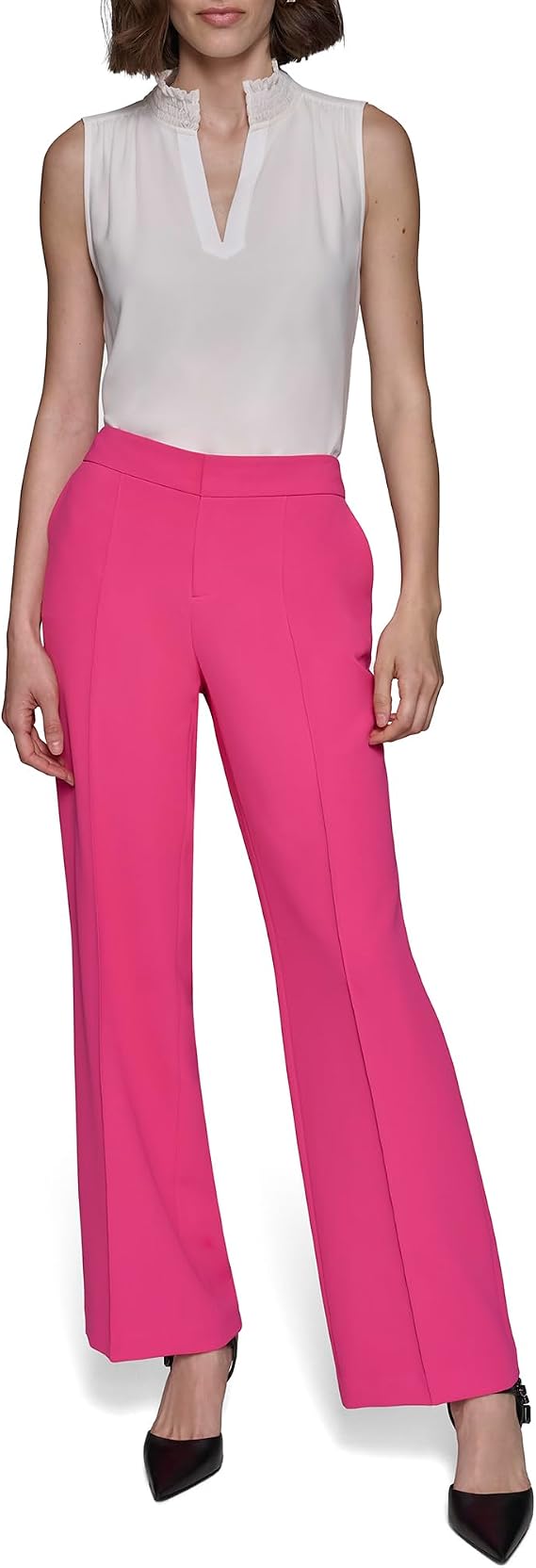 Karl Lagerfeld Women's Wide Leg Suiting Pant