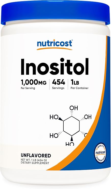 Nutricost Inositol Powder 1LB (454 Grams) - Gluten Free, Non-GMO
