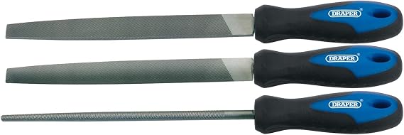 Draper 44963 3-Piece 200 mm Soft-Grip Engineers File Set