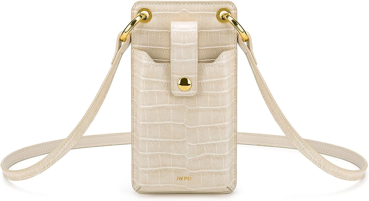 JW PEI Aylin Canvas & Quinn Vegan Leather Cell Phone Crossbody Bag