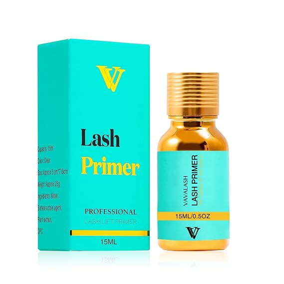 VAVALASH Lash Primer for Lash Extensions, 15 ml Eyelash Extension Primer, Increase Adhesive Bonding, Power Easily Removes Proteins and Oils for Longer Lash Lasting, Professional Use Only(15ml)