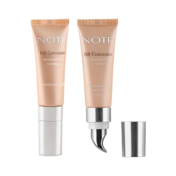 Note Cosmetique BB Concealer SPF 15 Make Up Under Eye Concealer for Dark Circles and Fine Lines - Face Makeup 03 0.3 oz