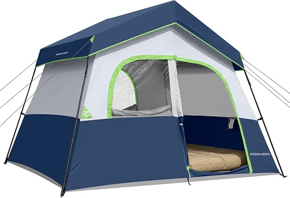 HIKERGARDEN 6-8 Person Tent for Camping Family Outdoor Cabin Tent