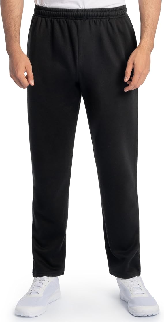 Fruit of the Loom EverSoft Fleece Open Bottom Sweatpants with Pockets