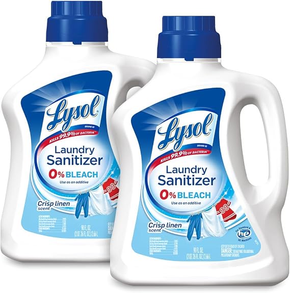 Lysol Laundry Sanitizer Additive, Crisp Linen, 2X90oz