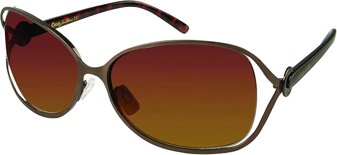 Circus by Sam Edelman Cc183 Vented Metal UV Protective Rectangular Sunglasses. Trend-Right Gifts for Women, 60 mm
