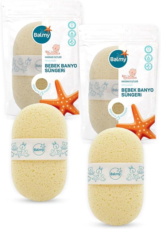 Balmy 2 Baby Bath Sponges