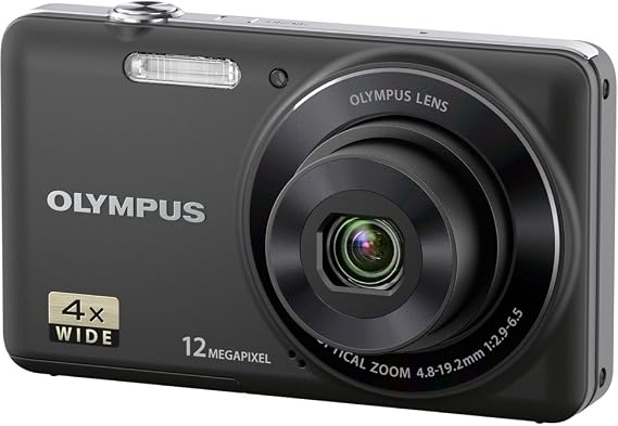 OM SYSTEM OLYMPUS VG-110 12 MP Digital Camera with 4x Wide Zoom Lens (27mm) and 2.7-Inch LCD (Black) (Old Model)