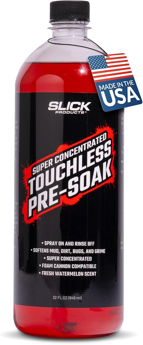 Slick Products Touchless Pre-Soak Car Prewash Soap for Foam Cannon - 32 oz