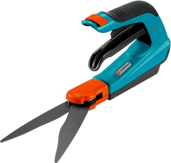 Gardena Lawn Shear Scissors Comfort 360-Degree Rotating Blade Ambidextrous Bow-Shaped Handle 08735-20 Product : Up to 25 Years