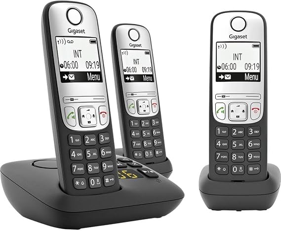 Gigaset A690A Analog/Dect Telephone Caller Id Black, L36852-H2830-B111