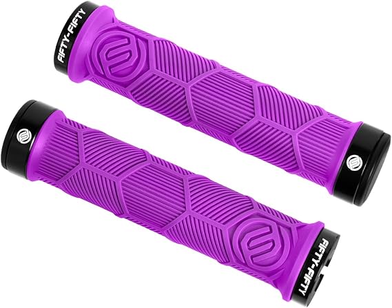 FIFTY-FIFTY Double Lock-On Mountain Bike Grips, MTB Handlebar Locking Grips