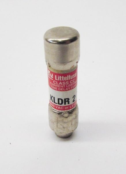 LITTELFUSE KLD-R-2 Fuse, Class CC, TIME DELAY, 2 AMPS, 600 VAC,