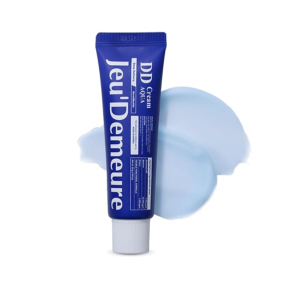 JEU'DEMEURE DermiShuttle DD Cream Aqua Deep Hydration & Barrier Repair Moisturizer for Face, Neck & Hands Peptide, Ceramide, Niacinamide, Hyaluronic Acid, Brightening Korean Skincare Cream