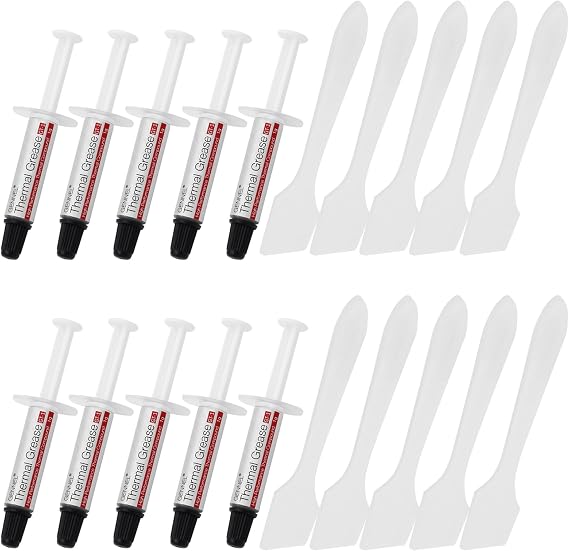 10-Pack GT-1 Silver CPU Thermal Paste (1g*10), GPU Heat Sink Paste