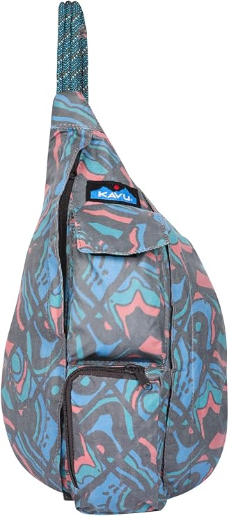 KAVU Mini Rope Sack Sling Crossbody Backpack - Chevron Peak