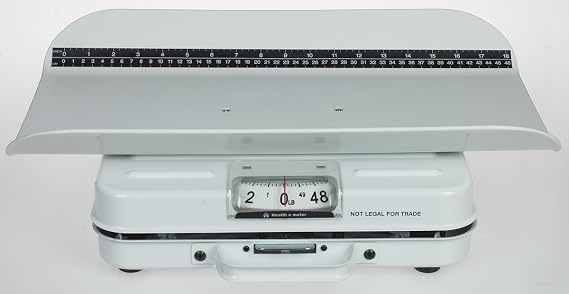 Health O Meter Tray Scale 50 x 1/4lb, Mechanical W/ 19-3/8 x 12-3/8 Tray, 386S-01