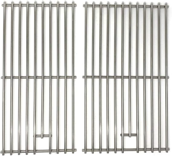 Replacement Grill Cooking Grates for Select 810-3820-S, 810-3821-F, 810-3821-S, MFA350BNP, MFA350CNP Gas Models, Set of 2
