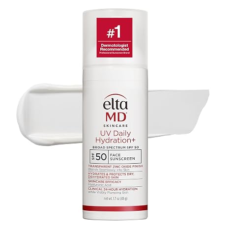 EltaMD UV Daily Face Sunscreen Moisturizer, Zinc Oxide, SPF 40 and SPF 50