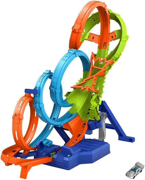 Hot Wheels Action 4 Loopings Crash Danger
