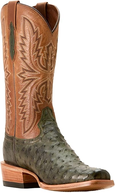 ARIAT Men's Futurity Relentless Exotic Ostrich Western Boot Square Toe - 10053827 11.5 EE US