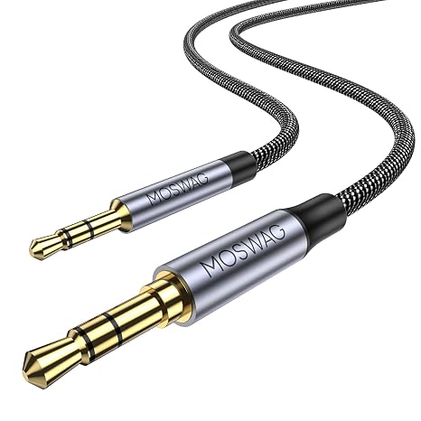 MOSWAG 3.5mm to 2.5mm Male Audio Cable Replacement Aux Cord 3.28FT