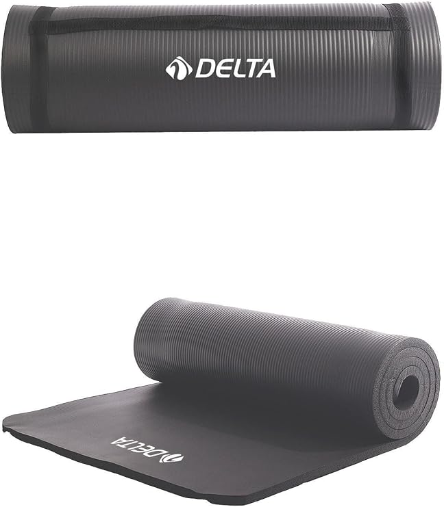 Delta Konfor Zemin 15 MM Taşıma Askılı Pilates Minderi Yoga Matı, Lila, 15 MM