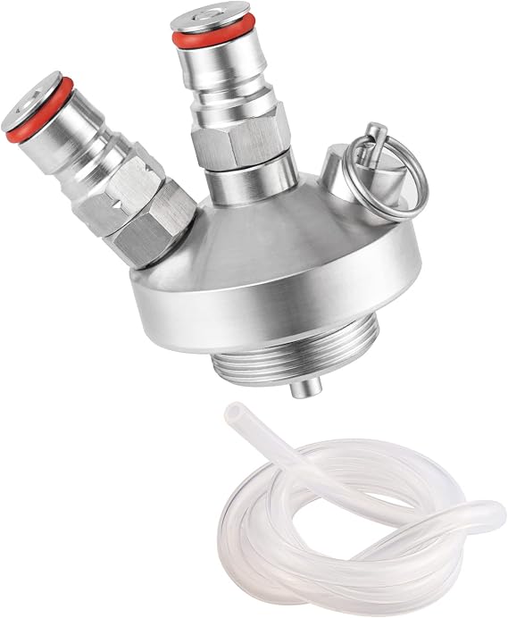 GANCOWISE Double Ball Lock Mini Keg Dispenser, Stainless Steel Keg Spear