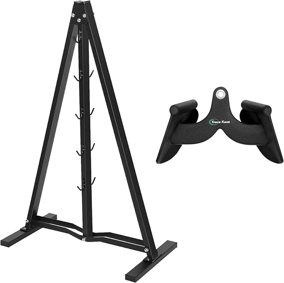 Narrow Grip LAT Pulldown Attachments and A-Frame Storage Rack