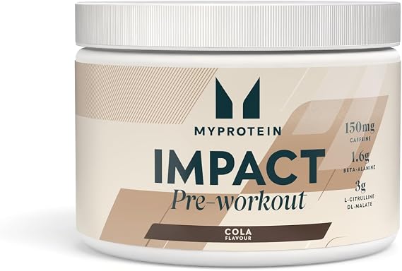 Myprotein Impact Pre‑Workout – Energy, Focus & Performance Formula with Caffeine, Citrulline & Beta-Alanine | Cola – 250 g - 21 Servings | Boosts Training Drive & Workout Intensity