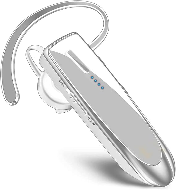 Bluetooth 5.3 Headset Compatible with Palm PVG100 Wireless Earpiece, IPX5 Waterproof, Dual Microphones, Noise Reduction, 60 Days Standby + 22Hrs HD Talk Time!