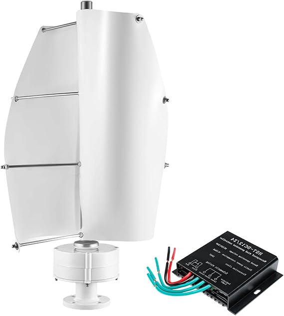 16000W Portable Verticalwind Power,2M/S Wind Speed Starting Wind Power Generator with Charge Controller for Farm, Highway, Mountainous Areas