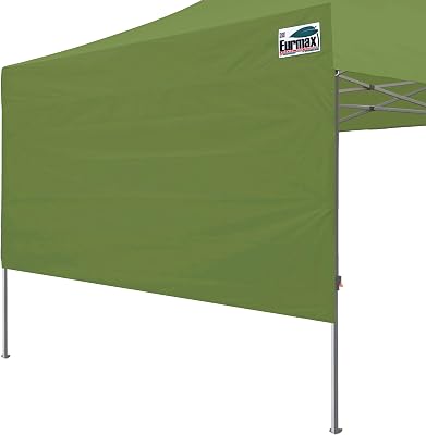 Eurmax USA 10ft Instant Canopy SunWall Canopy Tent Sidewall for Pop Up Canopy Tent,1 Pack Removable Sidewall OnlyField Green