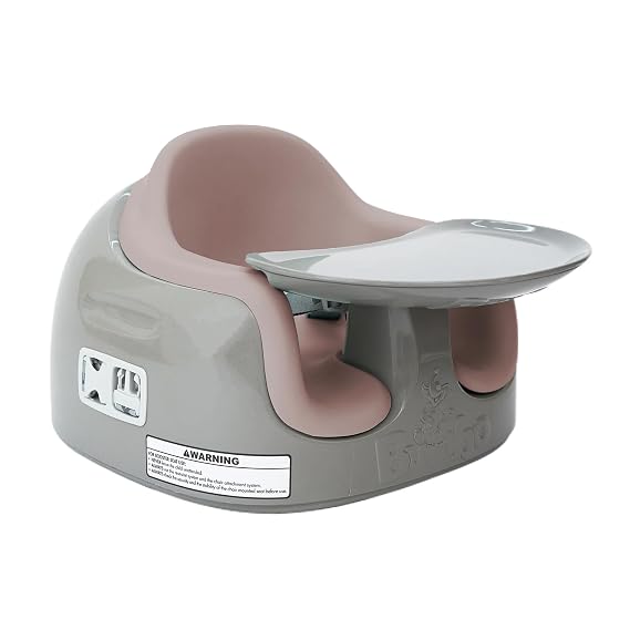 Bumbo 3-in-1 Infant Multi-Seat & Tray, 6 to 36 Months, Breige/Sonoran Rose