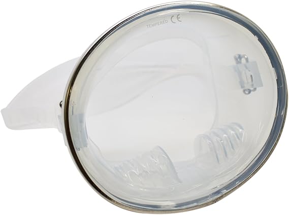 Scuba Diving Mask, Oval Tempered Glass Snorkel Mask with Comfortable Classic Rubber, Snorkeling Gear for Adults, Swimming & Freediving Goggles for Underwater Vision