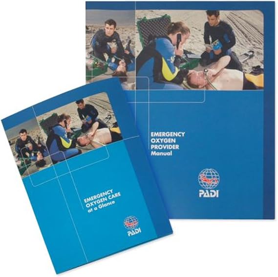 Padi 60032 Emergency Oxygen Care Provider Book EFR, Scuba Dive First Aid, Scuba Dive Emergency, Authorized Dealer Full
