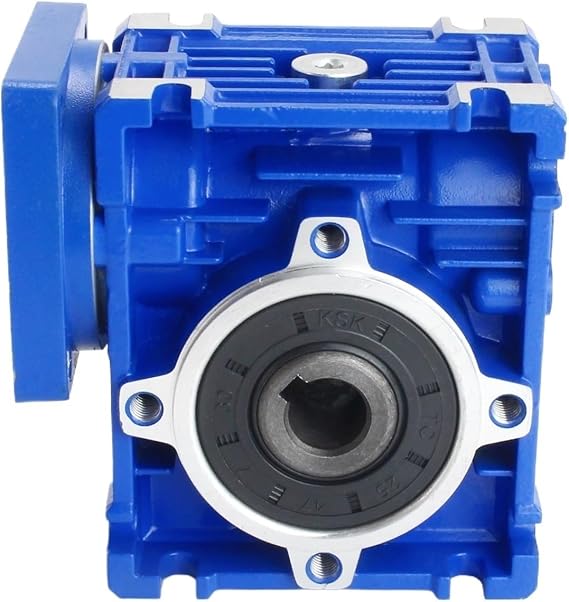 NMRV030 Worm Gear Reducer Speed Ratio 15:1 RV30 NMRV-030 Gearbox for Nema23 Stepper 14mm Shaft(Ratio 25-1)