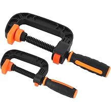Quick Grip C Clamp, Plastic C Clamp Rustproof 2Pcs for Household Clamping Projects