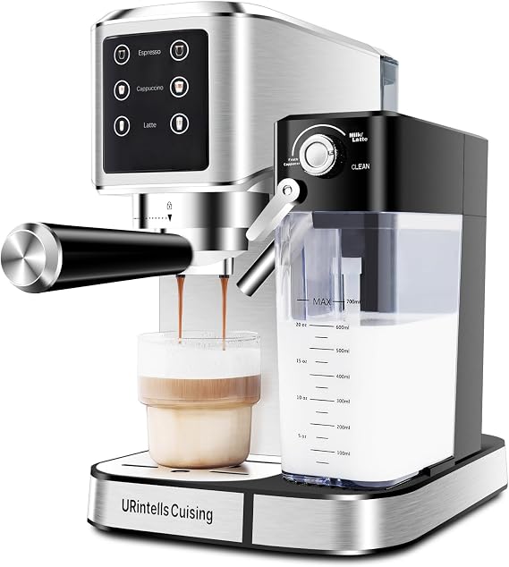 URintells Cuising Espresso Machine with Touchscreen,Stainless Steel